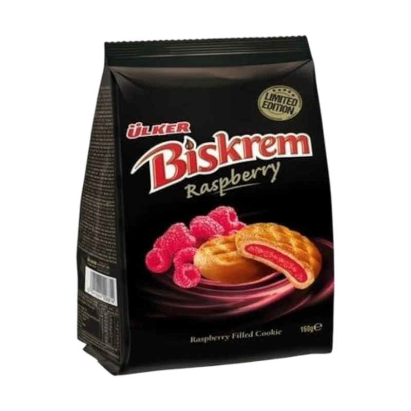 Ülker Biskrem - Keksz málnás töltelékkel - 160g