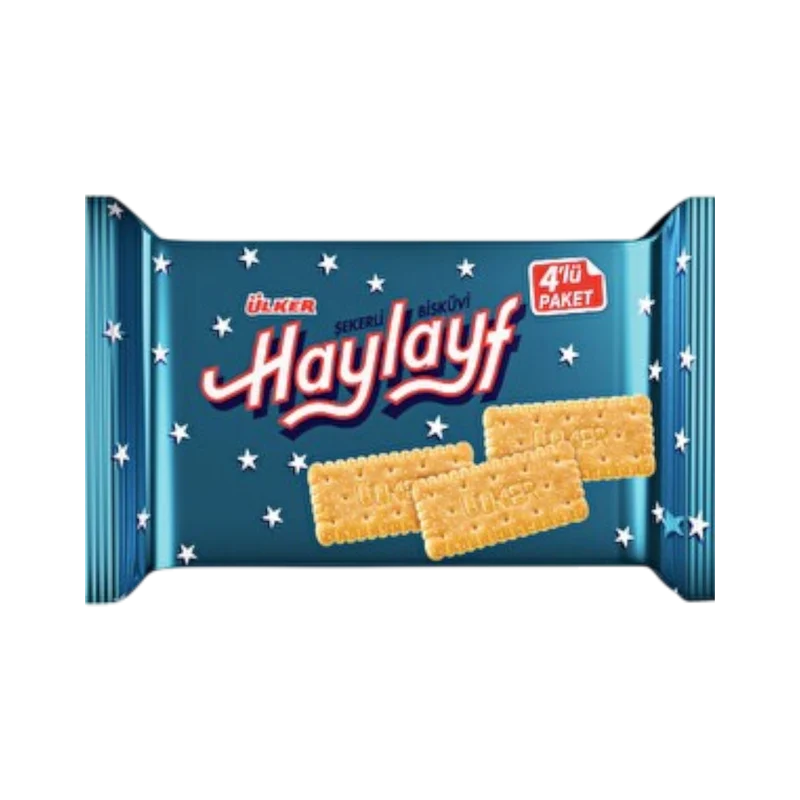 Ülker Haylayf - Cukros Keksz - 4x64g