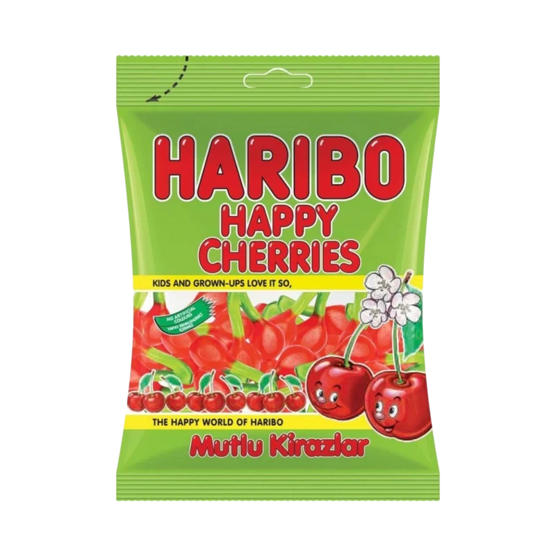 Haribo halal HAPPY CHERRIES Gumicukor - 100g