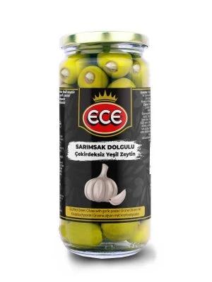 Ece Fokhagymás magnélküli zöld olívabogyó 480g