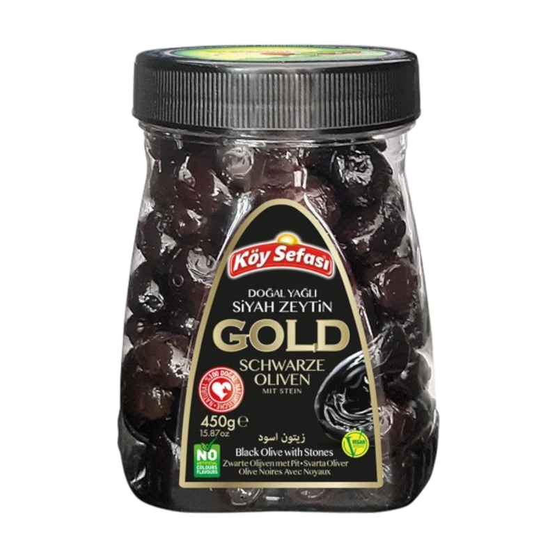 KÖY SEFASI GOLD - Fekete Olívabogyó - 450g