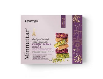 Sekeroglu Minnettar vegyes tekercselt lokum 300g