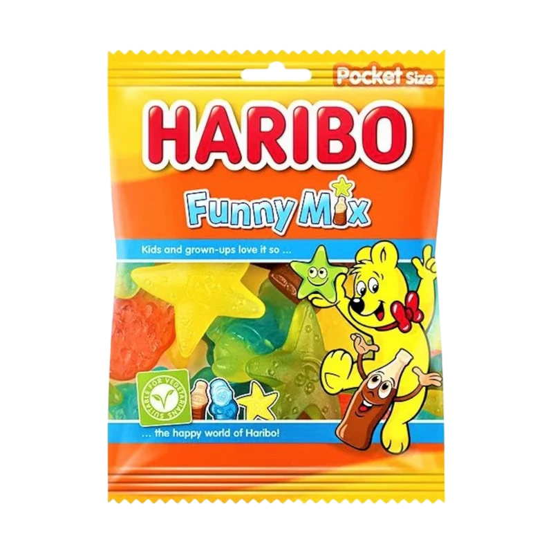 Haribo halal FUNNY MIX Gumicukor - 100g